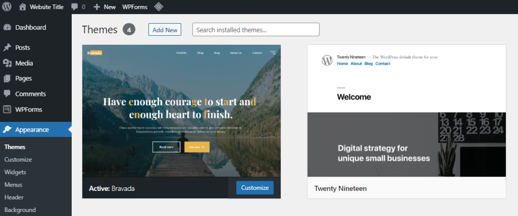 WordPress theme customize indiamyhelp